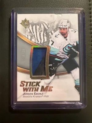 2022-23 UD Ultimate - Jordan Eberle - Stick With Me - Case hit /25 front